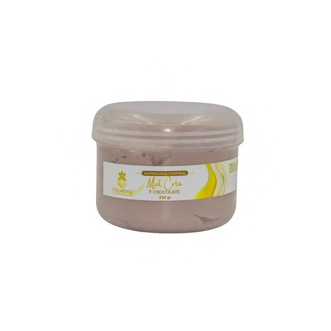 MANTEQUILLA CORPORAL DE MIEL, CERA Y CHOCOLATE 250g