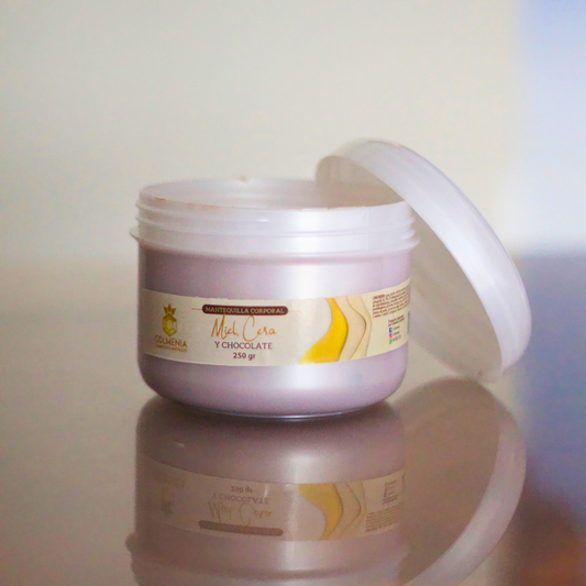 MANTEQUILLA CORPORAL DE MIEL, CERA Y CHOCOLATE 250g